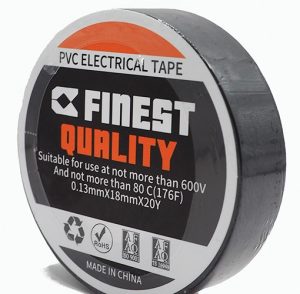 PVC electrical tape roll, Black