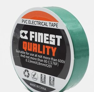 PVC electrical tape roll, Green